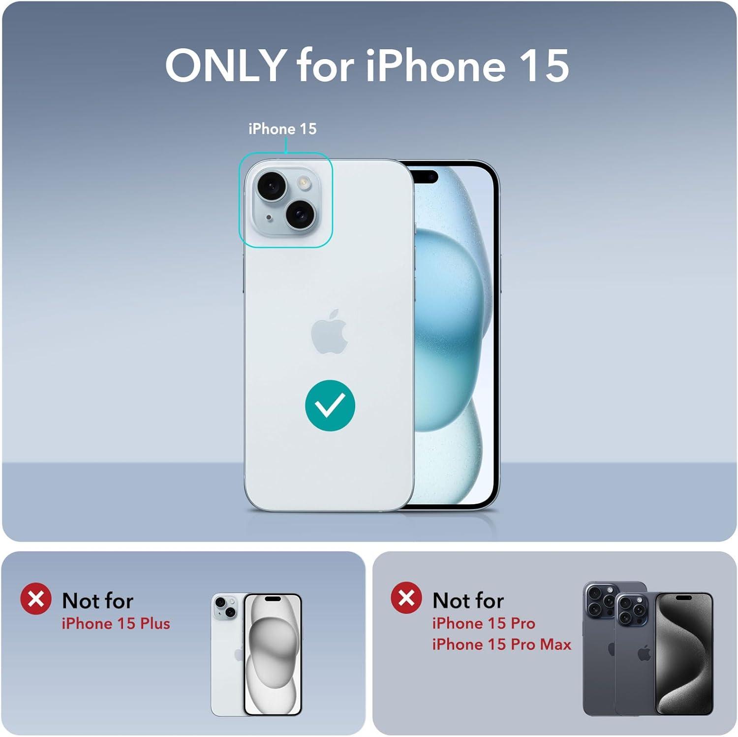 imageESR Silicone Case for iPhone 17 Pro Max Builtin Camera Stash Stand Compatible with MagSafe MilitaryGrade Drop Protection Magnetic Phone Case for iPhone 17 Pro Max Cloud Series BlackBClear Blue