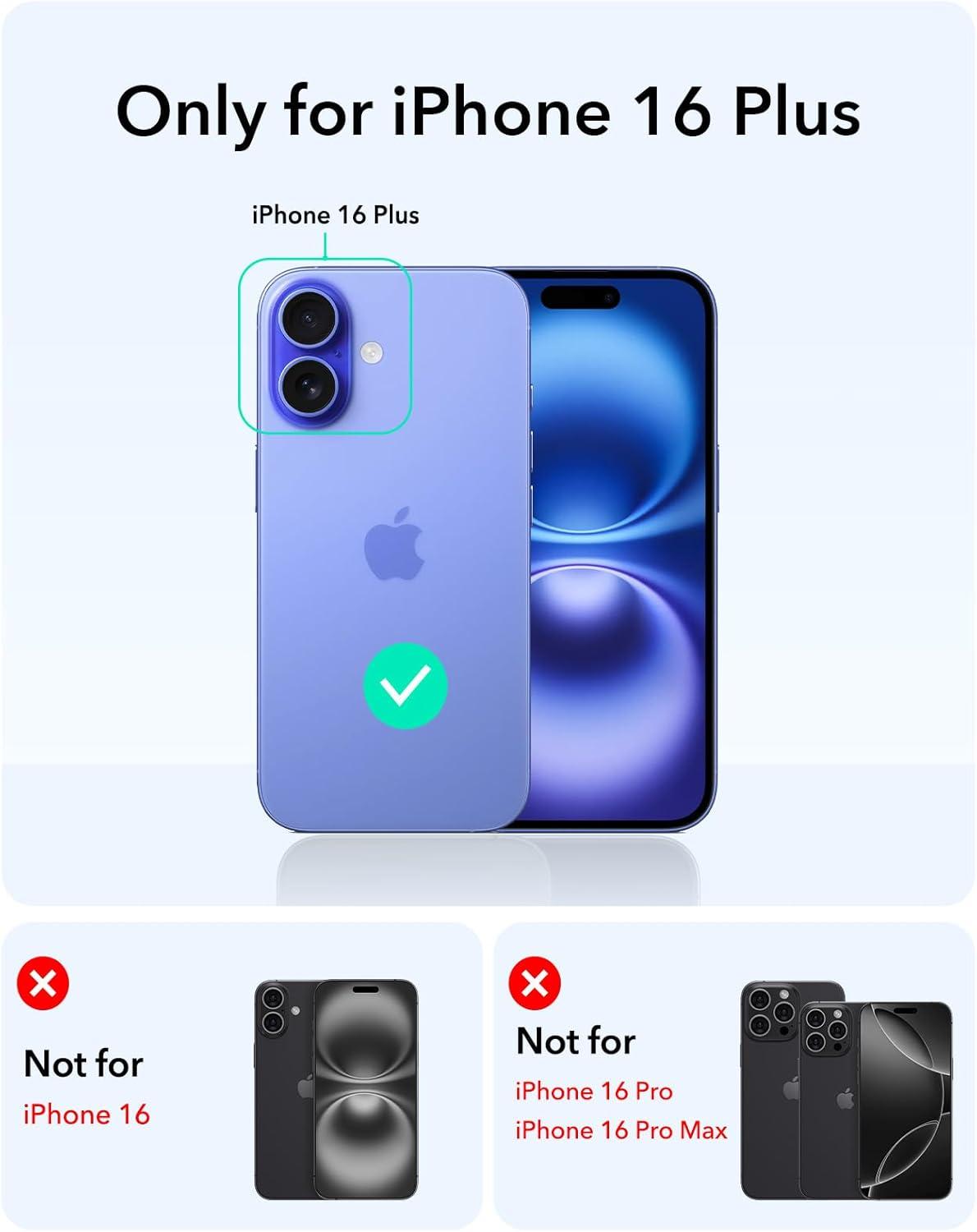 imageESR Silicone Case for iPhone 17 Pro Max Builtin Camera Stash Stand Compatible with MagSafe MilitaryGrade Drop Protection Magnetic Phone Case for iPhone 17 Pro Max Cloud Series BlackBClear Blue