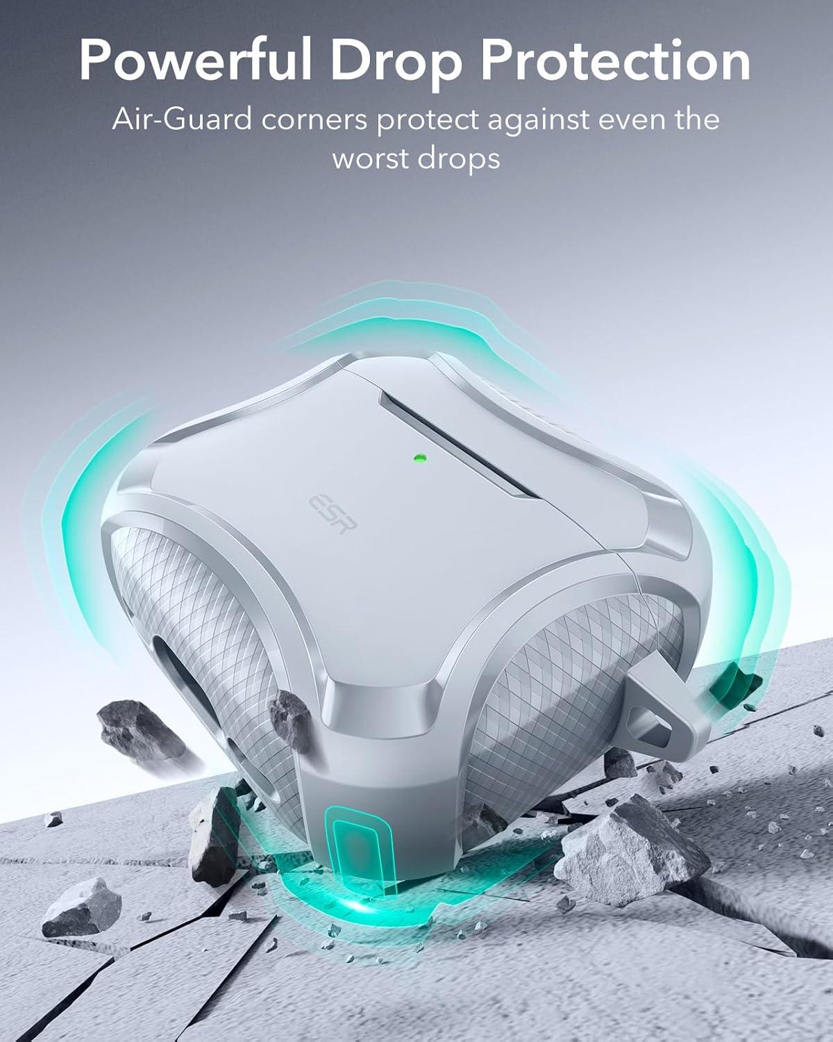 imageESR for AirPods Pro 3 Case 2025 Compatible with Airpods Pro 3rd Generation Case USBC Cable Magnetic Lid MagSafe Ready Powerful Drop Protection Cyber Series BlackGray