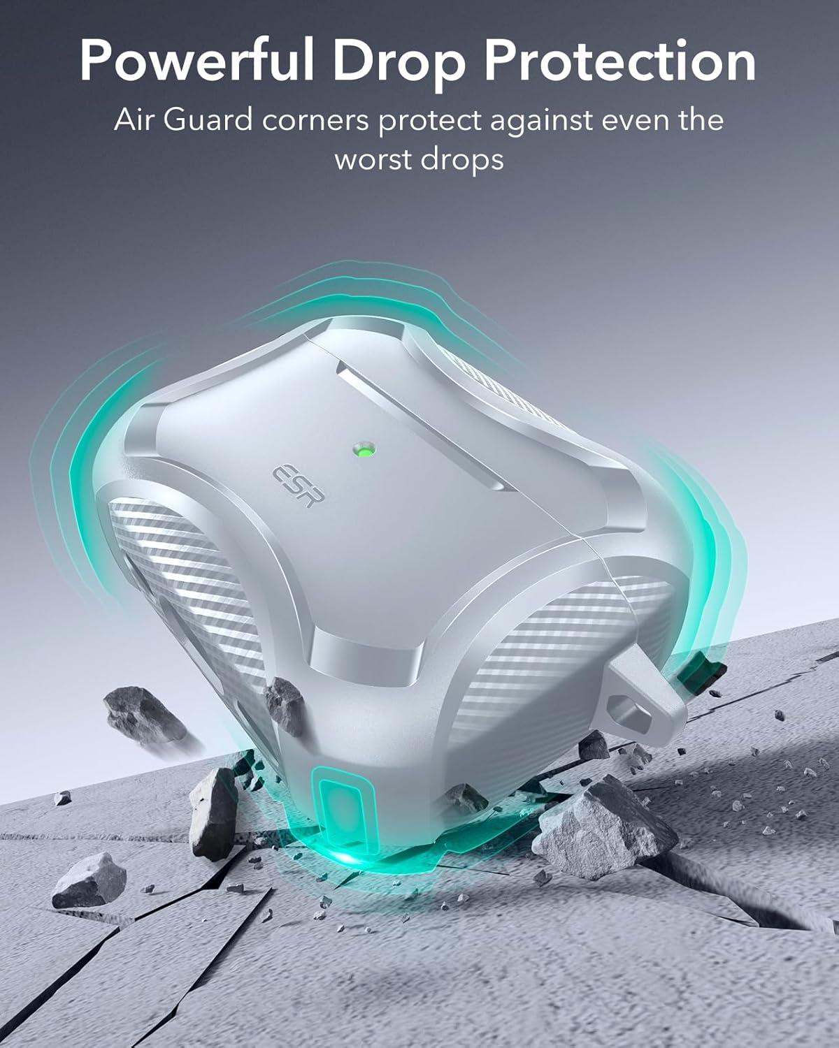 imageESR for AirPods Pro 3 Case 2025 Compatible with Airpods Pro 3rd Generation Case USBC Cable Magnetic Lid MagSafe Ready Powerful Drop Protection Cyber Series BlackGray