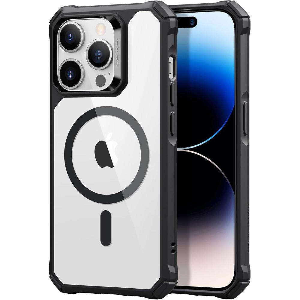 imageESR for iPhone 14iPhone 13 Case MilitaryGrade Protection with ShockAbsorbing Corners ScratchResistant and AntiYellowing Acrylic Back Slim Protective Phone Case AirArmor Series Clear  Shockproof AirGuard Corners ShockAbsorbing YellowingResistant Acrylic BackMClear Black