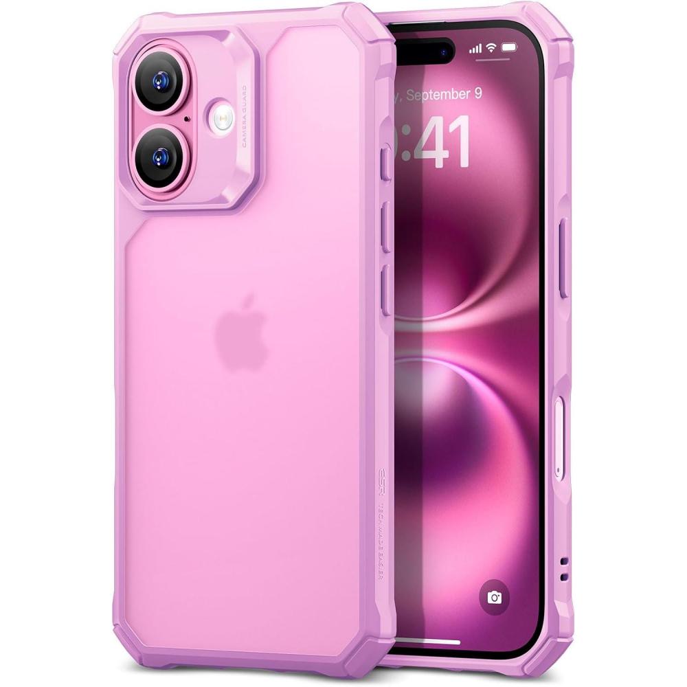 imageESR for iPhone 14iPhone 13 Case MilitaryGrade Protection with ShockAbsorbing Corners ScratchResistant and AntiYellowing Acrylic Back Slim Protective Phone Case AirArmor Series Clear  Shockproof AirGuard Corners ShockAbsorbing YellowingResistant Acrylic BackBFrosted Purple