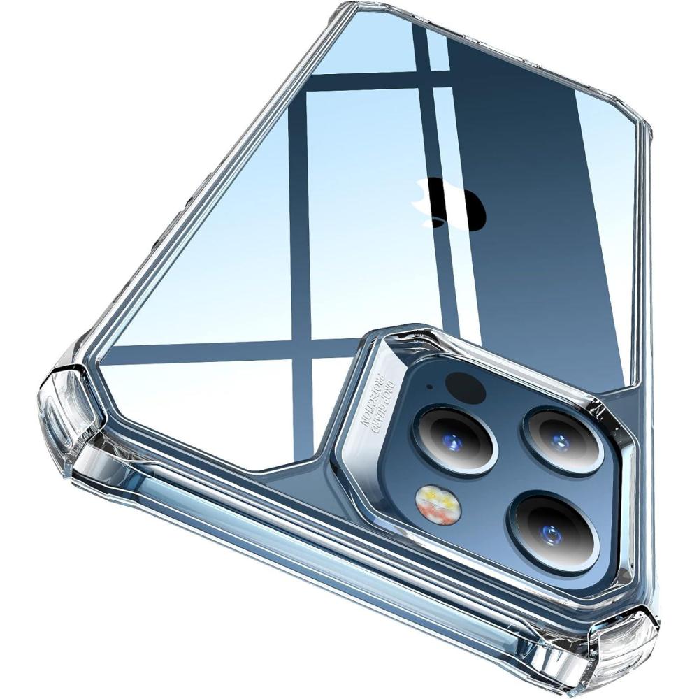 imageESR for iPhone 14iPhone 13 Case MilitaryGrade Protection with ShockAbsorbing Corners ScratchResistant and AntiYellowing Acrylic Back Slim Protective Phone Case AirArmor Series Clear  Shockproof AirGuard Corners ShockAbsorbing YellowingResistant Acrylic BackClear