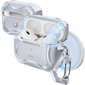 ESR for AirPods Pro 3 Case (2025), Compatible with Airpods Pro 3rd Generation Case (USB-C Cable), Magnetic Lid, MagSafe Ready, Powerful Drop Protection, Cyber Series, Black(Gray)