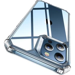 ESR for iPhone 14/iPhone 13 Case, Military-Grade Protection with Shock-Absorbing Corners, Scratch-Resistant and Anti-Yellowing Acrylic Back, Slim Protective Phone Case, Air-Armor Series, Clear | Shockproof, Air-Guard Corners, Shock-Absorbing, Yellowing-Resistant, Acrylic Back(Clear)