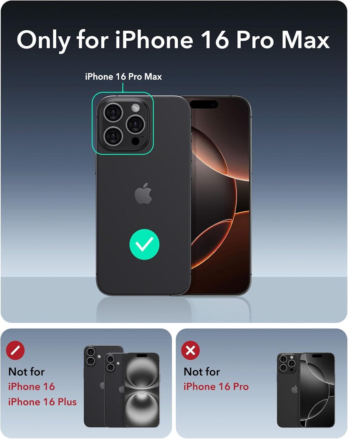 imageESR for iPhone 17 Pro Max Case with Stash Stand 7X MilitaryGrade Drop Protection with Camera Control ShockAbsorbing Phone Rugged Cover Compatible with MagSafe Accessories Cyber Series BlackACamera ControlBlack