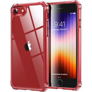 ESR for iPhone 17 Pro Max Case with Stash Stand, 7X Military-Grade Drop Protection with Camera Control, Shock-Absorbing Phone Rugged Cover, Compatible with MagSafe Accessories, Cyber Series, Black(Clear Red)