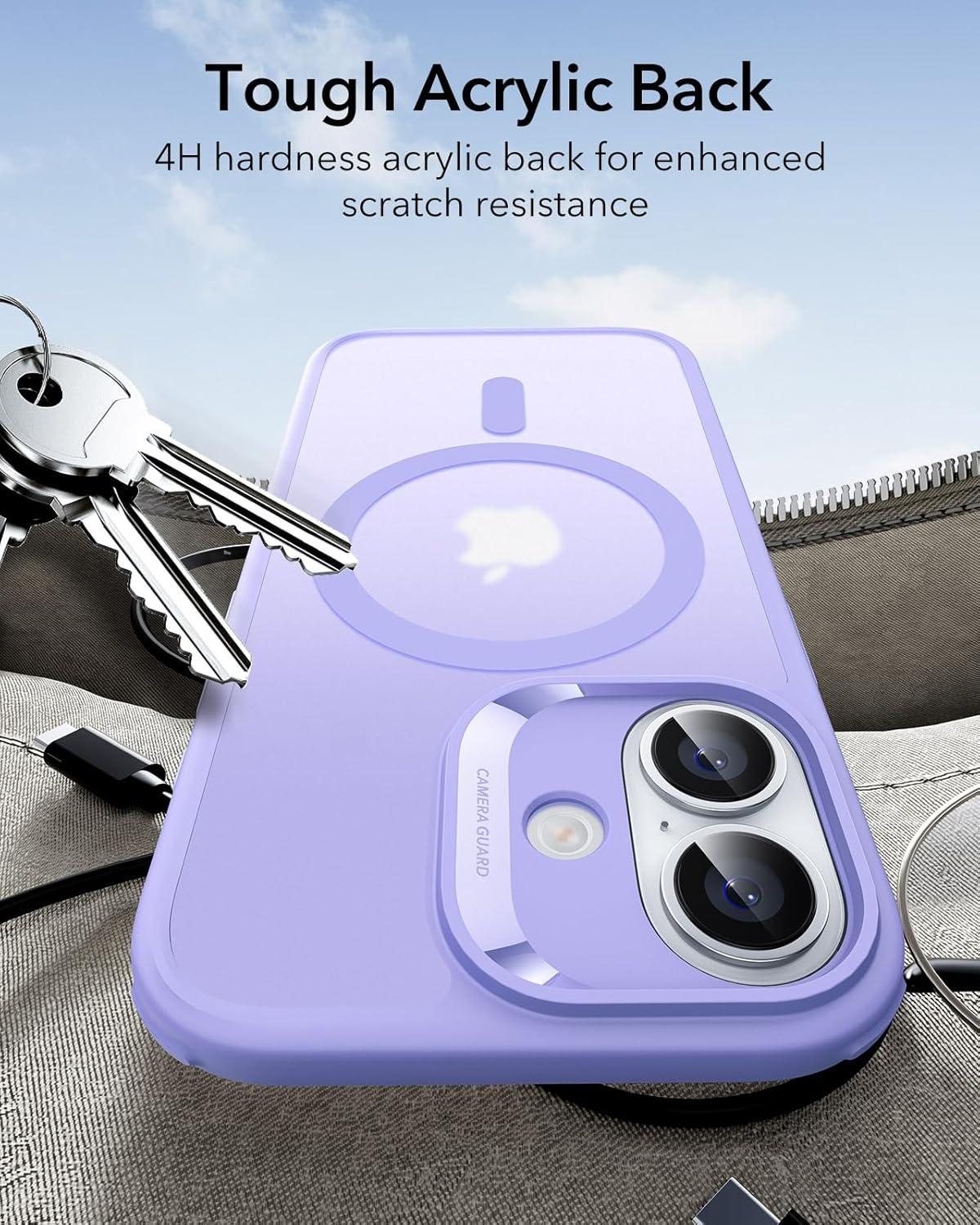 imageESR for iPhone 17 Case Camera Control Compatible with MagSafe Shockproof MilitaryGrade Protection Magnetic Phone Case for iPhone 17 Classic Hybrid Case Frosted Purple
