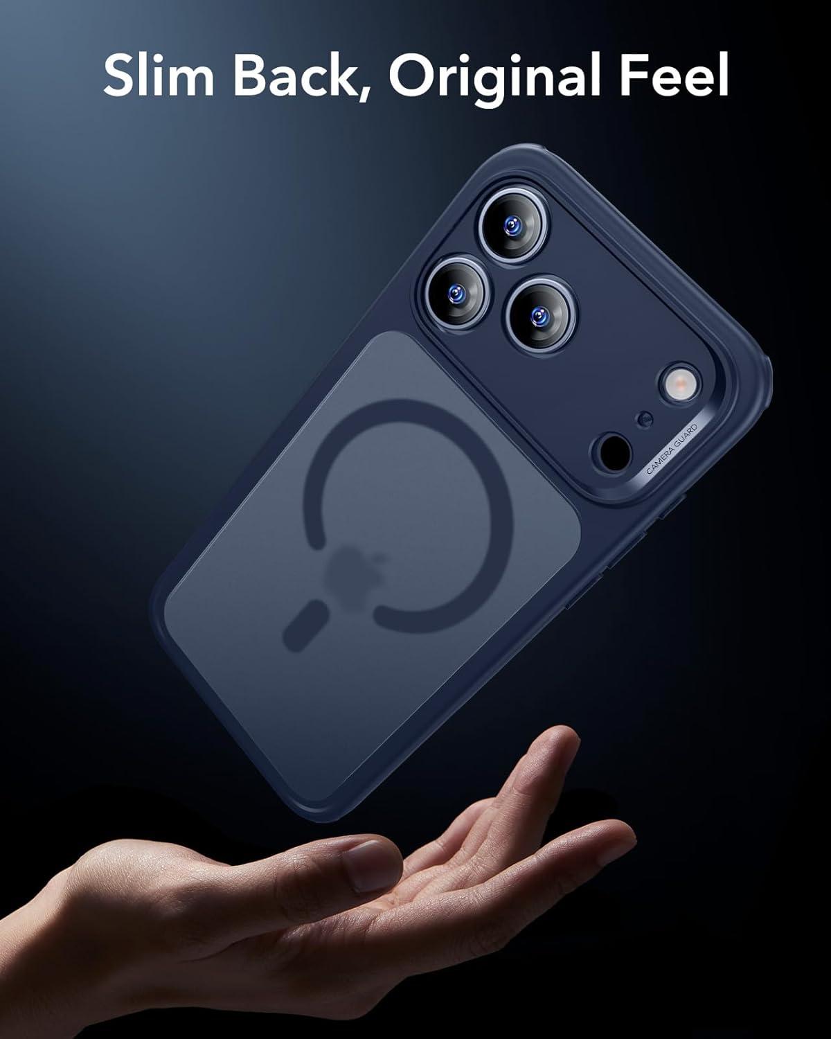 imageESR for iPhone 17 Pro Max Case Camera Control Compatible with MagSafe Shockproof MilitaryGrade Protection Magnetic Phone Case for iPhone 17 Pro Max Classic Hybrid Case Frosted Blue