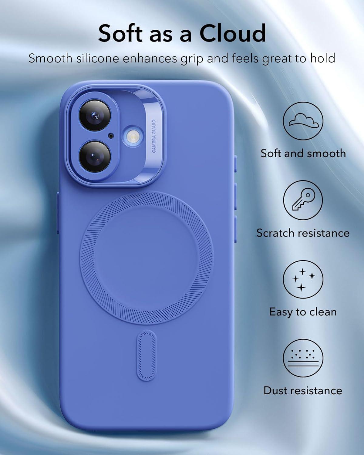 imageESR for iPhone Air Case Camera Control Compatible with MagSafe Shockproof MilitaryGrade Protection Magnetic Phone Case for iPhone 17 Air Case ClearCUltramarine