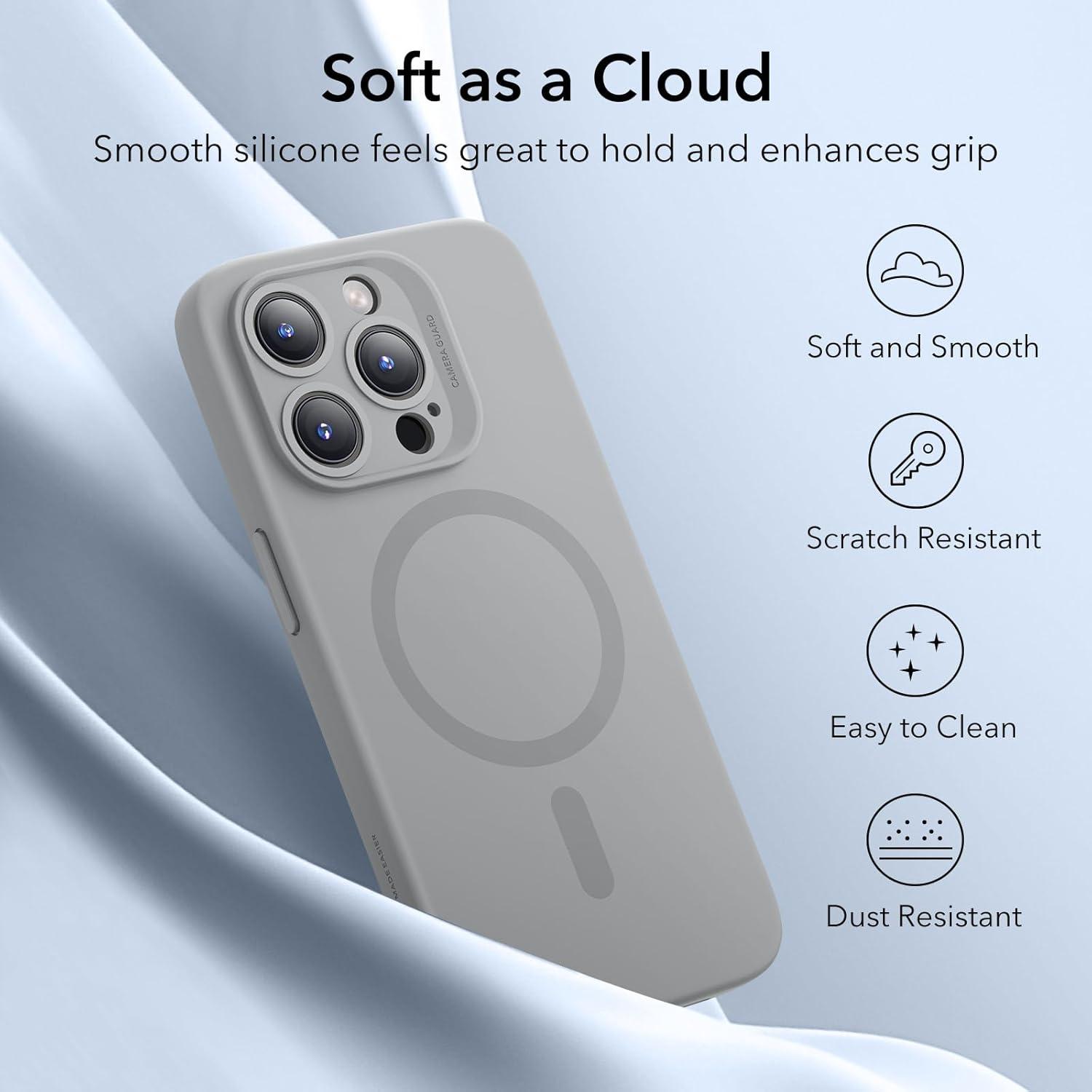 imageESR for iPhone Air Case Camera Control Compatible with MagSafe Shockproof MilitaryGrade Protection Magnetic Phone Case for iPhone 17 Air Case ClearGrey