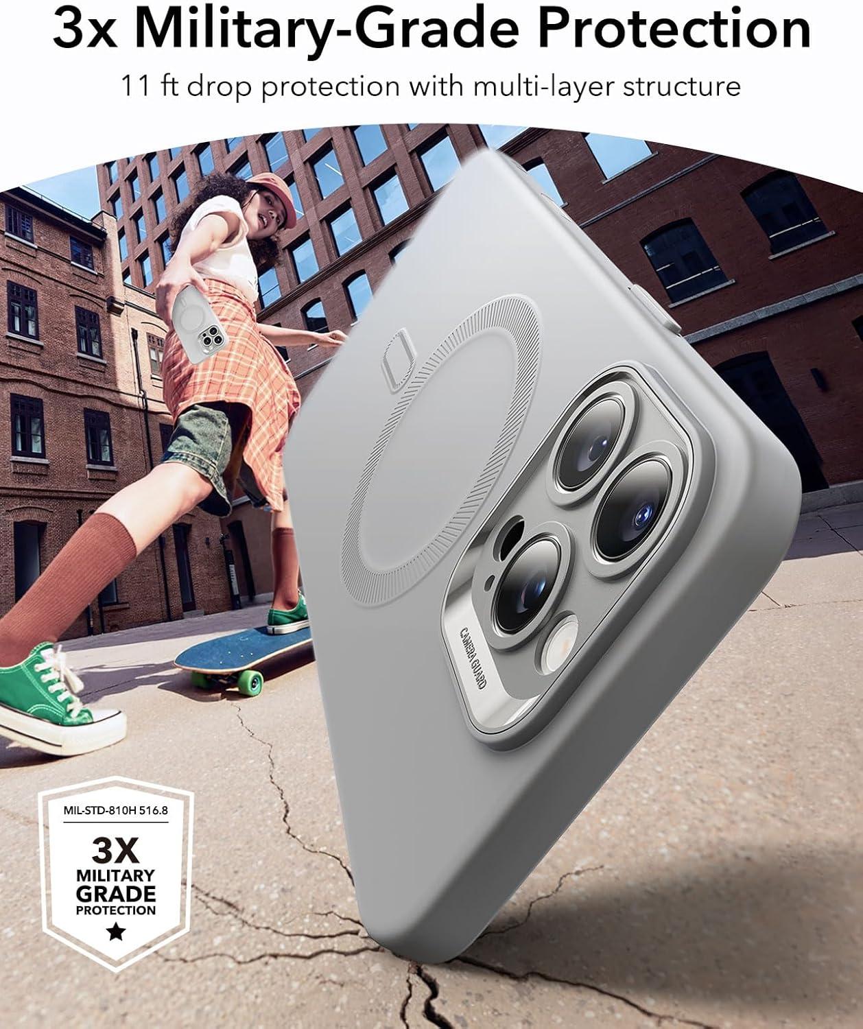 imageESR for iPhone Air Case Camera Control Compatible with MagSafe Shockproof MilitaryGrade Protection Magnetic Phone Case for iPhone 17 Air Case ClearGrey