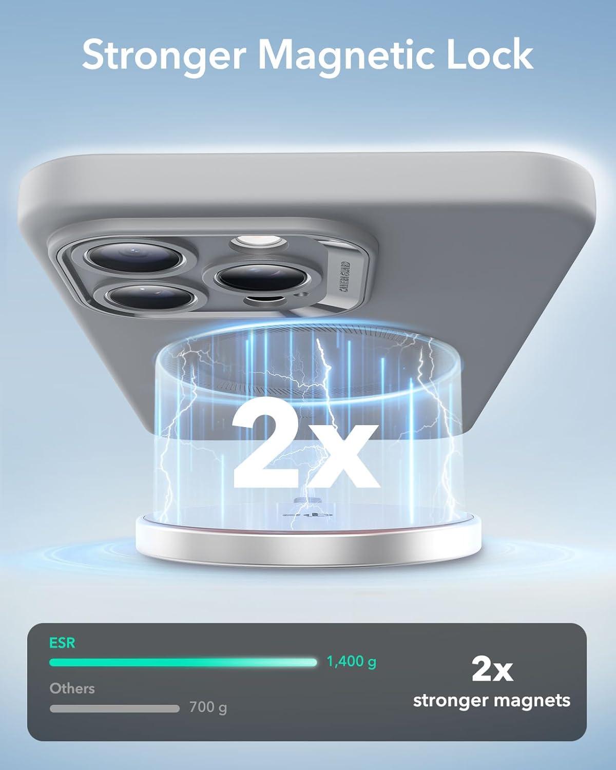 imageESR for iPhone Air Case Camera Control Compatible with MagSafe Shockproof MilitaryGrade Protection Magnetic Phone Case for iPhone 17 Air Case ClearGrey