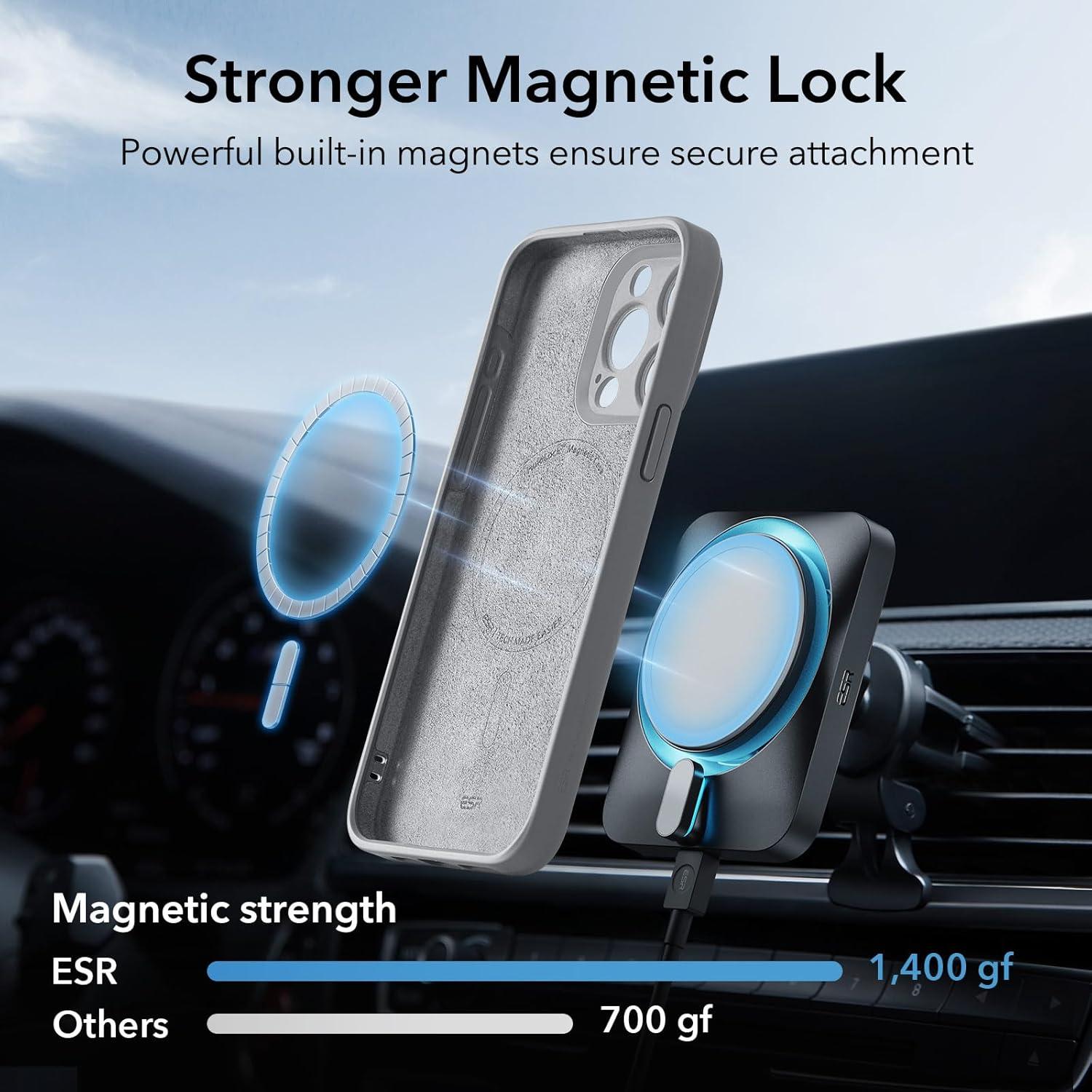 imageESR for iPhone Air Case Camera Control Compatible with MagSafe Shockproof MilitaryGrade Protection Magnetic Phone Case for iPhone 17 Air Case ClearGrey