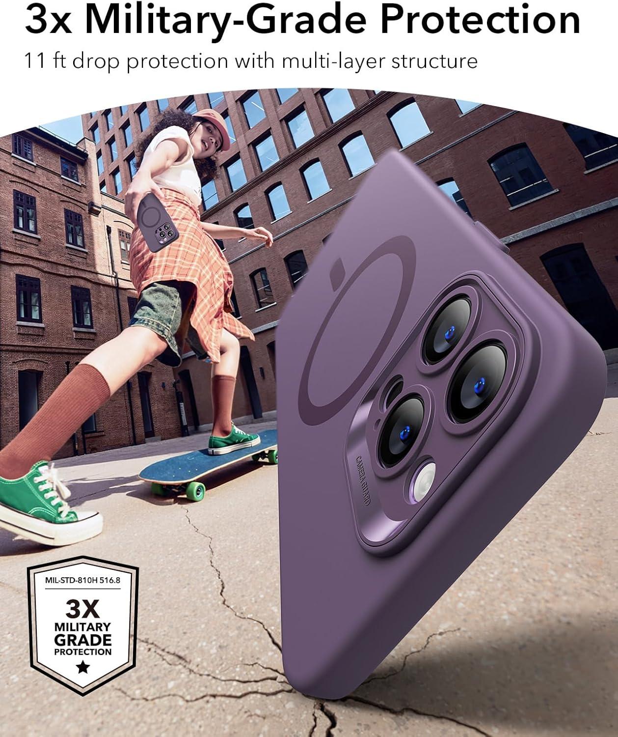 imageESR for iPhone Air Case Camera Control Compatible with MagSafe Shockproof MilitaryGrade Protection Magnetic Phone Case for iPhone 17 Air Case ClearPurple