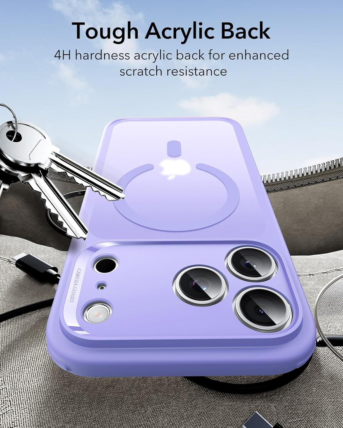 imageESR for iPhone Air Case Camera Control Compatible with MagSafe Shockproof MilitaryGrade Protection Magnetic Phone Case for iPhone 17 Air Case ClearPurple