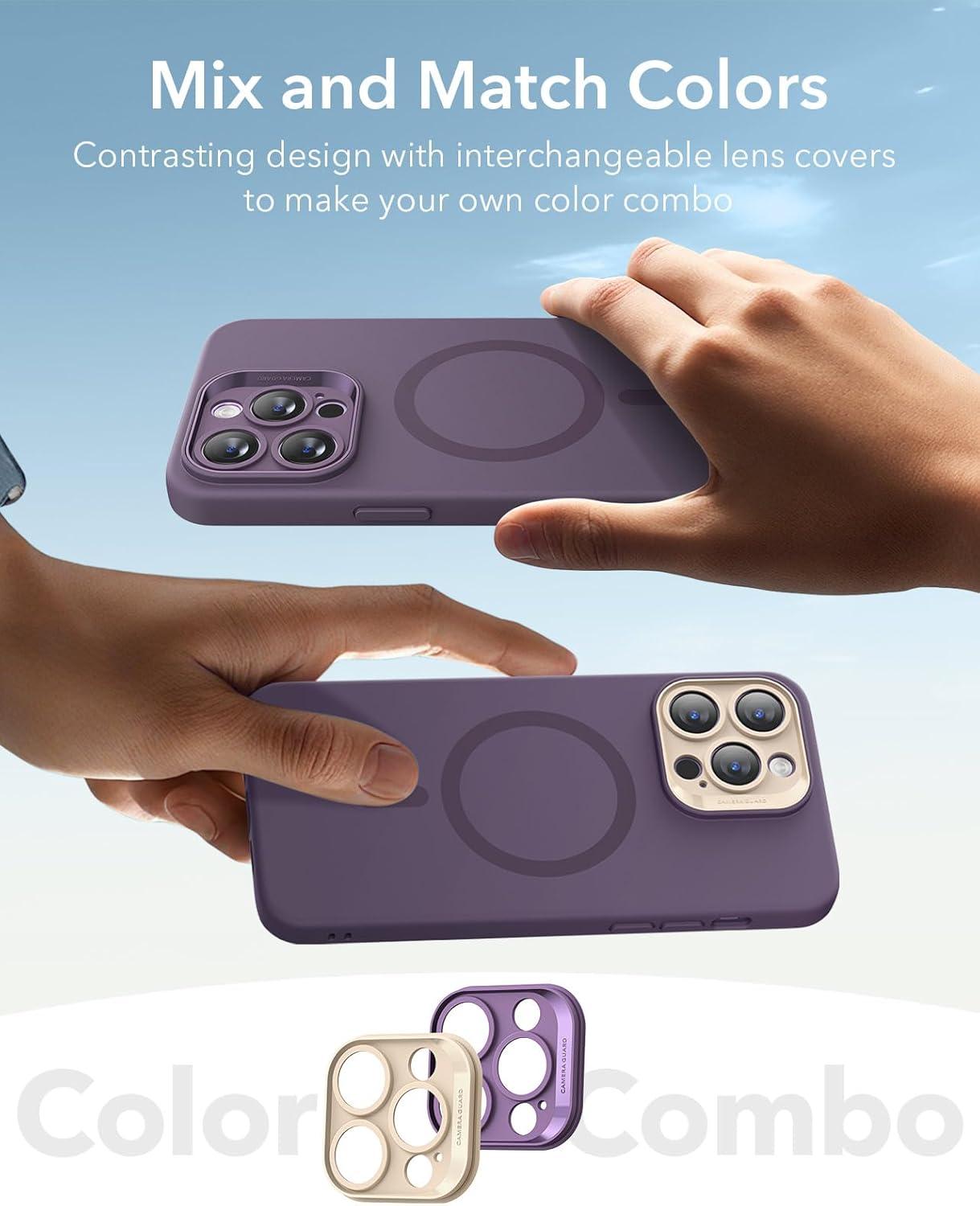 imageESR for iPhone Air Case Camera Control Compatible with MagSafe Shockproof MilitaryGrade Protection Magnetic Phone Case for iPhone 17 Air Case ClearPurple