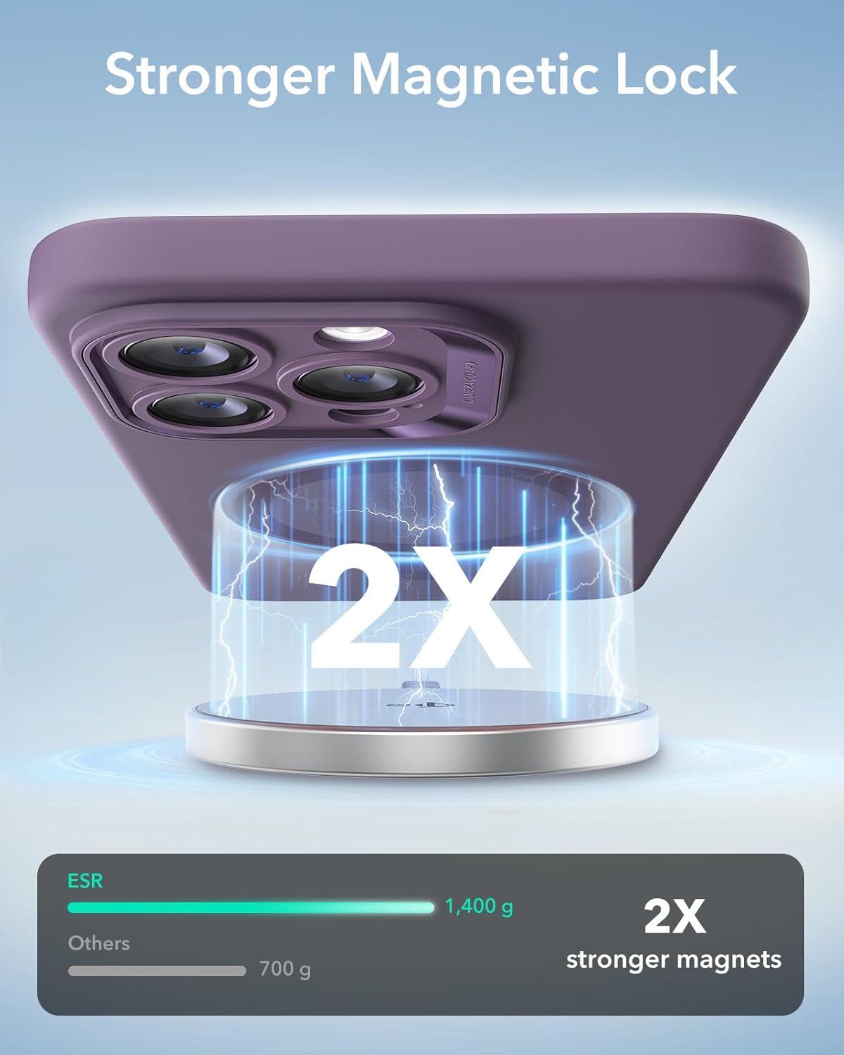 imageESR for iPhone Air Case Camera Control Compatible with MagSafe Shockproof MilitaryGrade Protection Magnetic Phone Case for iPhone 17 Air Case ClearPurple