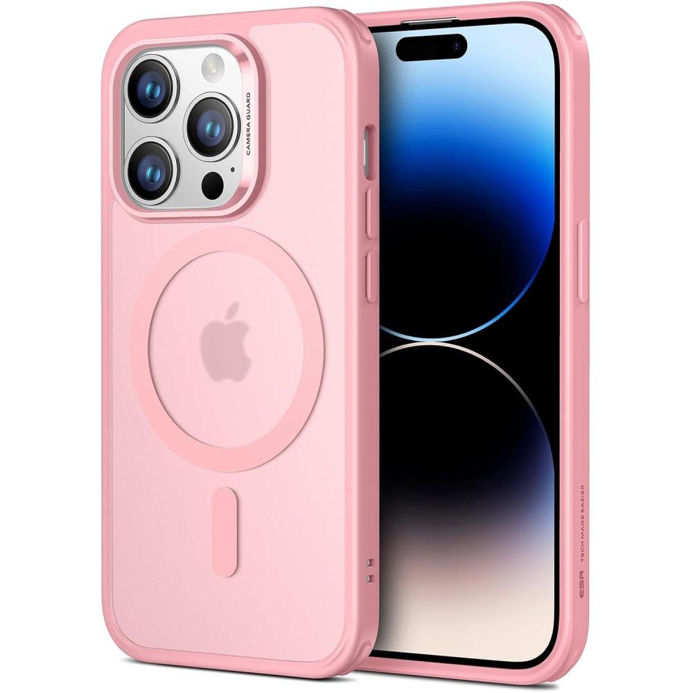 imageESR for iPhone Air Case Camera Control Compatible with MagSafe Shockproof MilitaryGrade Protection Magnetic Phone Case for iPhone 17 Air Case ClearCFrosted Pink