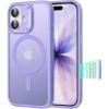 imageESR for iPhone 17 Case Camera Control Compatible with MagSafe Shockproof MilitaryGrade Protection Magnetic Phone Case for iPhone 17 Classic Hybrid Case Frosted Purple