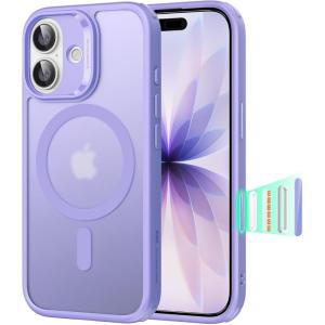 ESR for iPhone 17 Case, Camera Control, Compatible with MagSafe, Shockproof Military-Grade Protection, Magnetic Phone Case for iPhone 17, Classic Hybrid Case, Frosted Purple