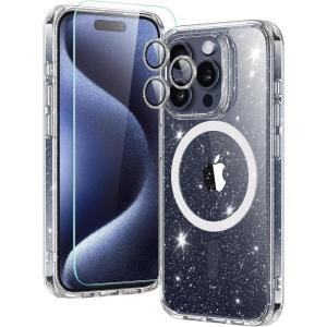 ESR for iPhone Air Case, Camera Control, Compatible with MagSafe, Shockproof Military-Grade Protection, Magnetic Phone Case for iPhone 17 Air Case, Clear(B-Clear Shimmer)