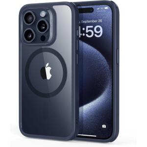 ESR for iPhone Air Case, Camera Control, Compatible with MagSafe, Shockproof Military-Grade Protection, Magnetic Phone Case for iPhone 17 Air Case, Clear(B-Clear Dark Blue)