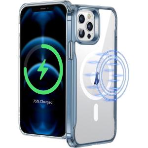 ESR for iPhone Air Case, Camera Control, Compatible with MagSafe, Shockproof Military-Grade Protection, Magnetic Phone Case for iPhone 17 Air Case, Clear(Blue)