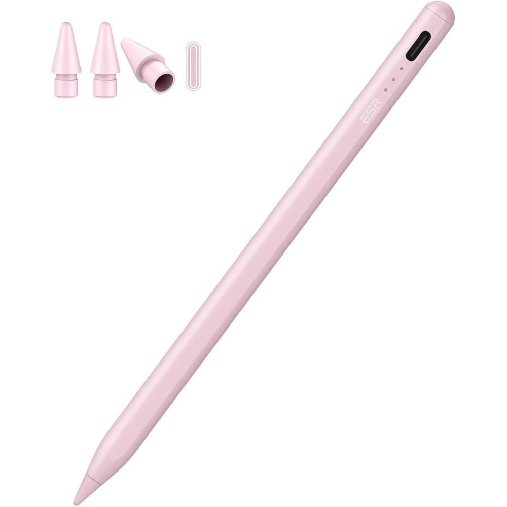 imageESR Pencil 1st Generation for iPad 20182025 Tilt Sensitivity Palm Rejection Compatible with iPad 11thA1610th GenerationAir 1113 Pro 1112913Mini 65 BlackPink