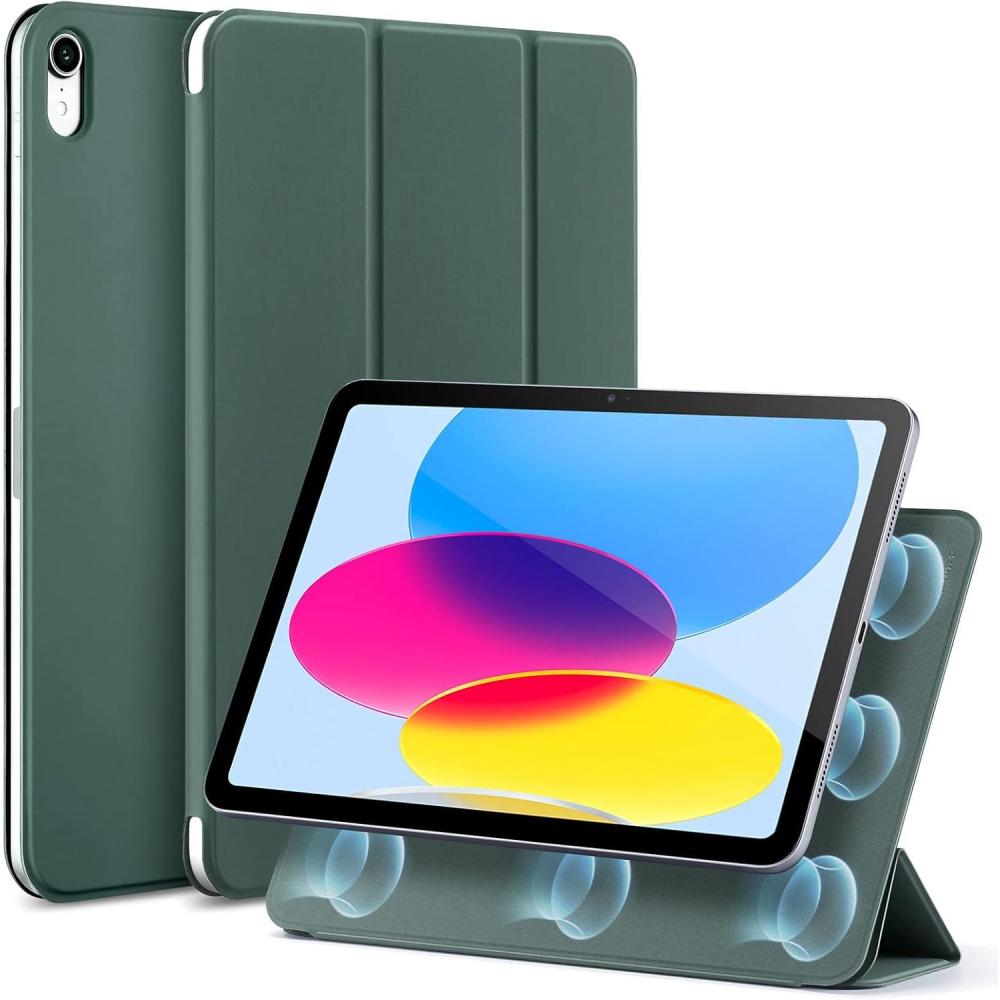 imageESR for iPad A16 11th10th Generation Case20252022109 Inch Convenient Magnetic Attachment TwoWay Trifold Stand Lightweight Protection Auto SleepWake Rebound Series BlackGreen