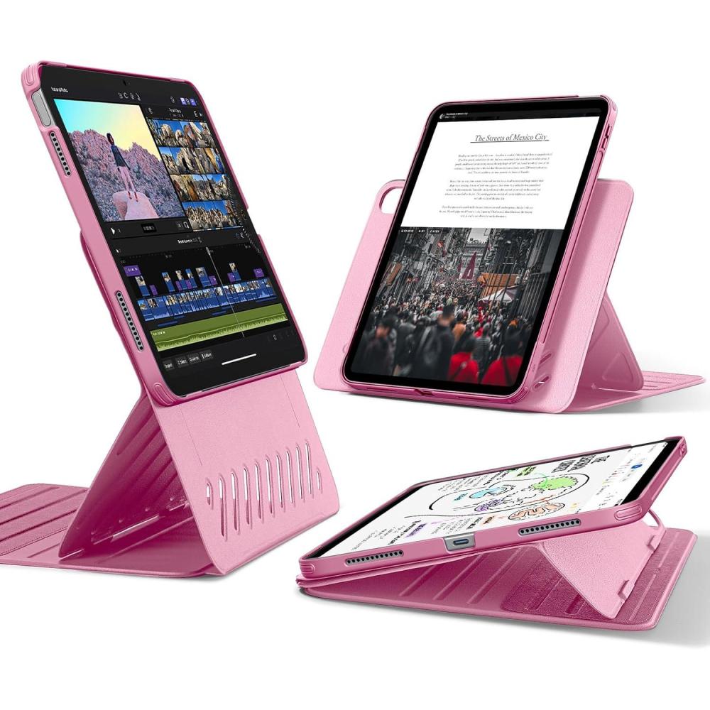 imageESR for iPad A16 Case iPad 11th10th Generation Case 20252022 Removable Magnetic Cover Adjustable PortraitLandscape Stand with Raised Screen View 9 Standing Angles BluePink