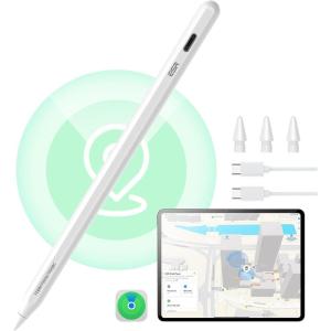 ESR Geo Digital iPad Pencil Findmy Compatible with Apple iPad 2018-2025,with Easy Shortcuts for Apple iPad A16/10/9/8 & Air 13/11 & Pro 12.9/13/11 & Mini 7/6/5,White(No Wireless Charging)(White)