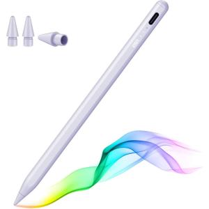 ESR Pencil (1st Generation) for iPad 2018-2025, Tilt Sensitivity, Palm Rejection, Compatible with iPad 11th(A16)/10th Generation,Air 11″/13″, Pro 11″/12.9″/13″,Mini 6/5, Black(Purple)