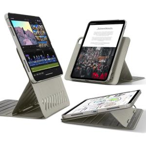 ESR for iPad A16 Case, iPad 11th/10th Generation Case (2025/2022), Removable Magnetic Cover, Adjustable Portrait/Landscape Stand with Raised Screen View, 9 Standing Angles, Blue(Titanium)