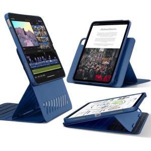 ESR for iPad A16 Case, iPad 11th/10th Generation Case (2025/2022), Removable Magnetic Cover, Adjustable Portrait/Landscape Stand with Raised Screen View, 9 Standing Angles, Blue(Blue)
