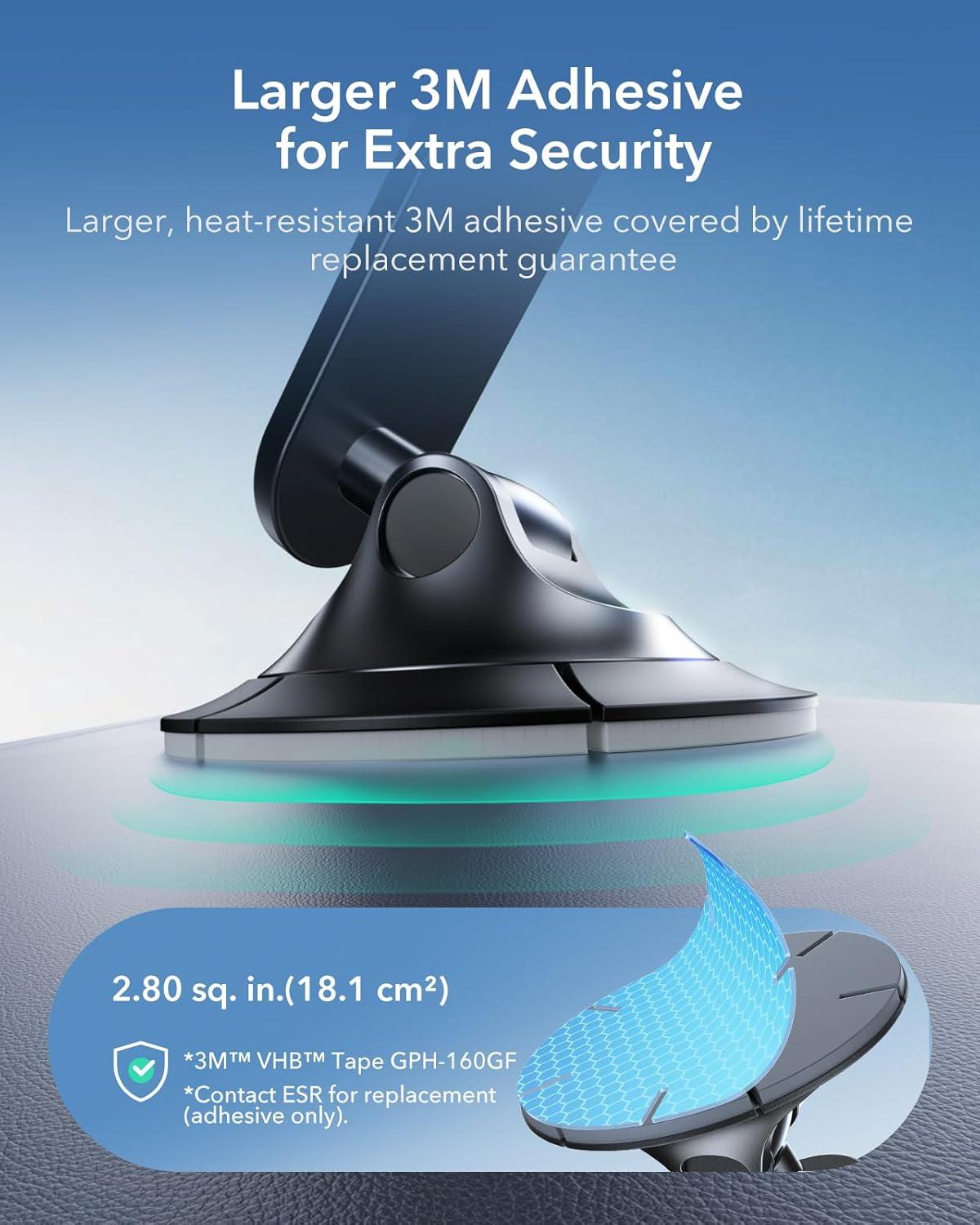 imageESR for MagSafe Car Mount Magnetic Car Phone Holder Mount Air VentDashboard Magnetic Phone Mount for iPhone 171615141312 Galaxy S25 Pixel 10 Strong Magnets Charging Not SupportedBlack Carbon Fiber