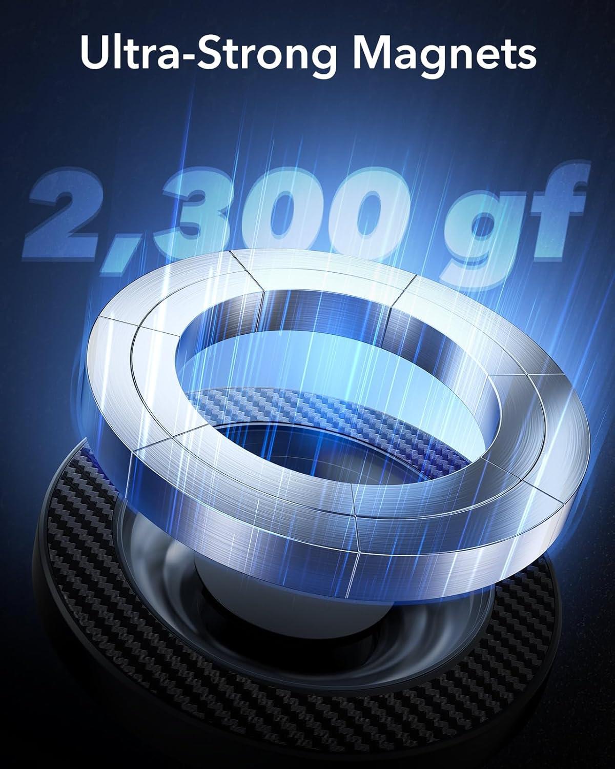 imageESR for MagSafe Car Mount Magnetic Car Phone Holder Mount Air VentDashboard Magnetic Phone Mount for iPhone 171615141312 Galaxy S25 Pixel 10 Strong Magnets Charging Not SupportedBlack Carbon Fiber