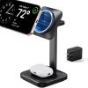 imageESR 3 in 1 Wireless Charging Station for AppleCertified Portable Apple Watch Charger amp MagSafe Charger Stand Wireless Charger for Multiple Devices iPhone 171615141312ampWatchampAirPods BlackBlack