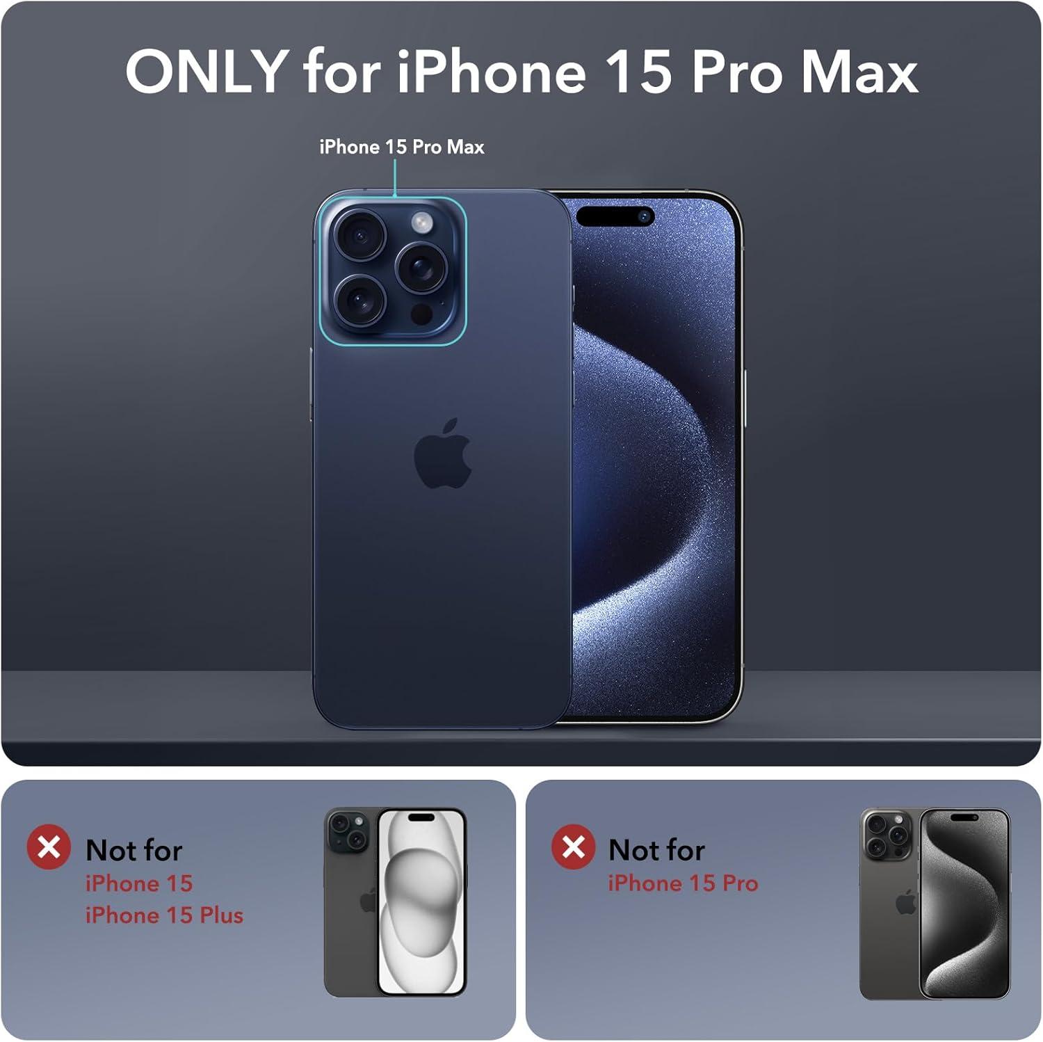imageESR for iPhone 14 Pro Max Case with Stand Compatible with MagSafe FullBody MilitaryGrade Drop Proof Case with Builtin 9H Tempered Glass Screen Protector Armor Series Clear BlackClear Dark Blue Stand