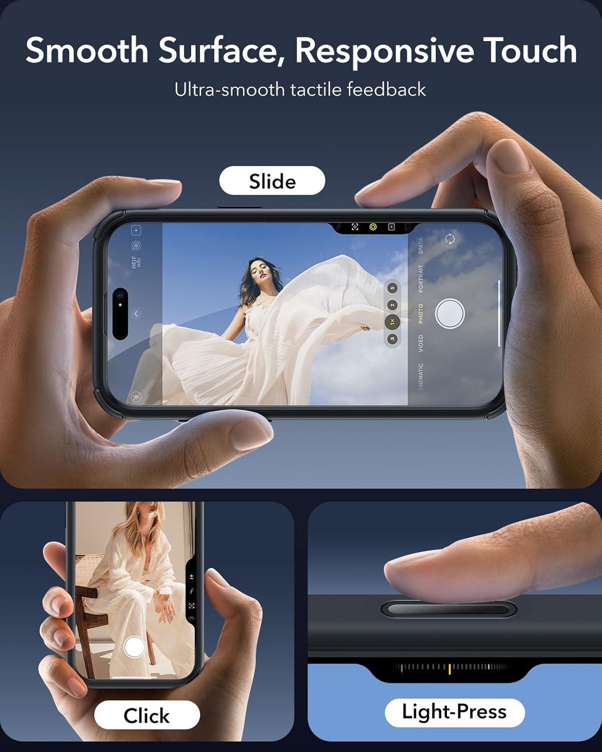 imageESR for iPhone 14 Pro Max Case with Stand Compatible with MagSafe FullBody MilitaryGrade Drop Proof Case with Builtin 9H Tempered Glass Screen Protector Armor Series Clear BlackClear Black Stand