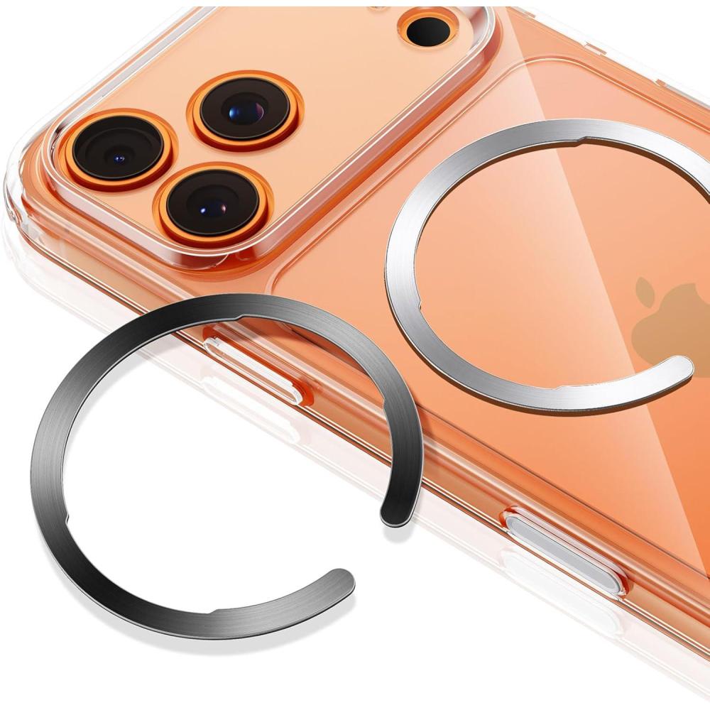 imageESR for MagSafe Sticker MagSafe Ring 2 Pack Metal Ring for Phone caseUniversal Magnetic Wireless Charger Conversion Kit for iPhone 171616e15141312 Samsung Google Black amp SilverBlack Silver 2 Pack