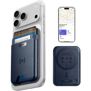 ESR Geo for MagSafe Wallet with Full Find My Functionality, RFID Blocking, 5 Cards Holder for Phone Case, Strong Magnetic Wallet for iPhone 17/16/15/14/13/12 Series, Not for 13/12 Mini, Dark Blue(Dark Blue)
