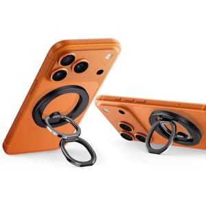 ESR for MagSafe Phone Grip, MagSafe Ring Holder, Magnetic Phone Ring Holder, Magnetic Phone Grip with 2-Way Stand for iPhone 17/16/15/14/13/12, Samsung, Google, All Smartphones(2 Metal Rings included)(Black)