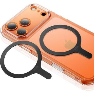 ESR for MagSafe Sticker 360, MagSafe Ring, 2 Pack Metal Ring for Phone Case, Universal Metal Wireless Charger Conversion Kit for iPhone 17/16/16e/15/14/13/12/11, Samsung Galaxy, Google Pixel 10, White(Black – 2 Pack)