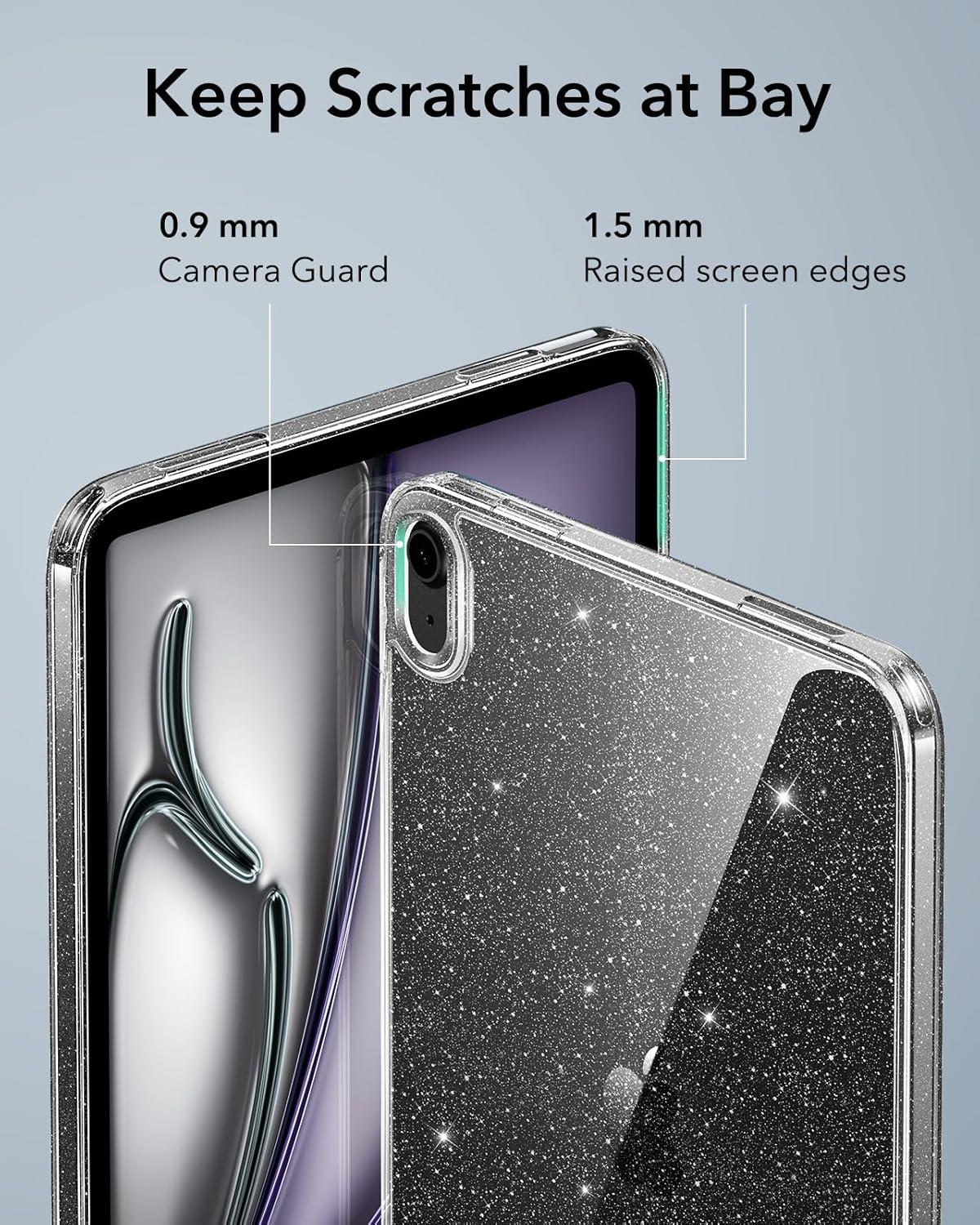 imageESR for iPad Pro 129 Case 129 inch iPad Pro case 20222021 6th5th Generation Thin and Lightweight Yellowing Resistant Hard Back Supports Pencil 2 Classic Series ClearClear Shimmer