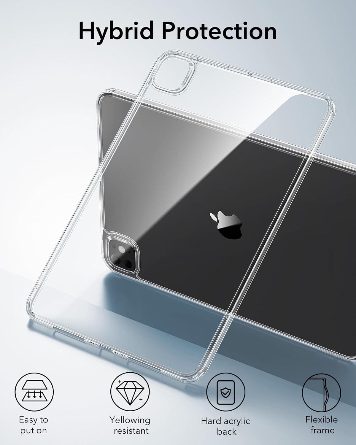 imageESR for iPad Pro 129 Case 129 inch iPad Pro case 20222021 6th5th Generation Thin and Lightweight Yellowing Resistant Hard Back Supports Pencil 2 Classic Series ClearClear