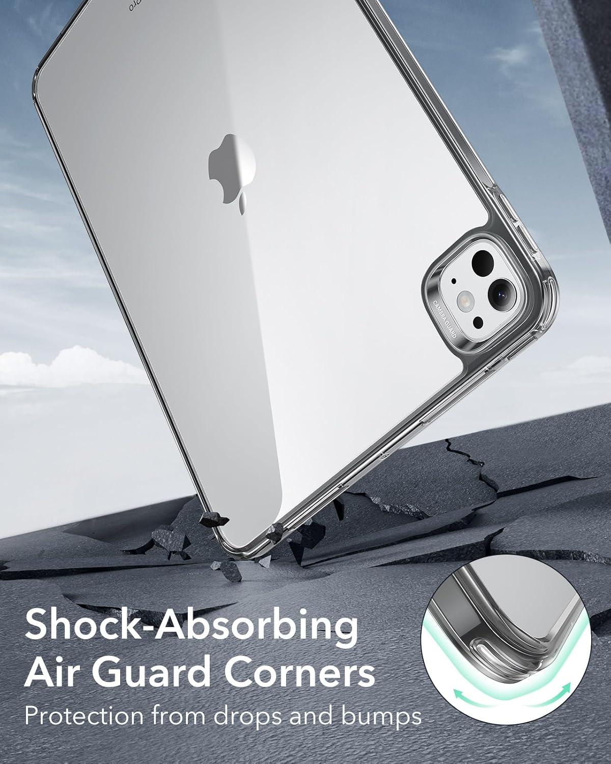 imageESR for iPad Pro 129 Case 129 inch iPad Pro case 20222021 6th5th Generation Thin and Lightweight Yellowing Resistant Hard Back Supports Pencil 2 Classic Series ClearClear Black