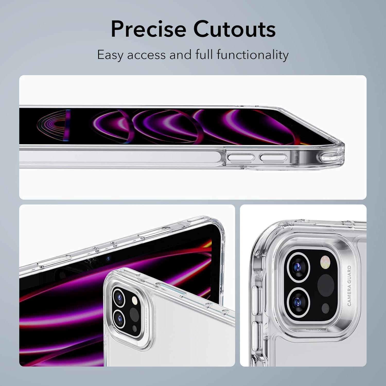 imageESR for iPad Pro 129 Case 129 inch iPad Pro case 20222021 6th5th Generation Thin and Lightweight Yellowing Resistant Hard Back Supports Pencil 2 Classic Series ClearClear