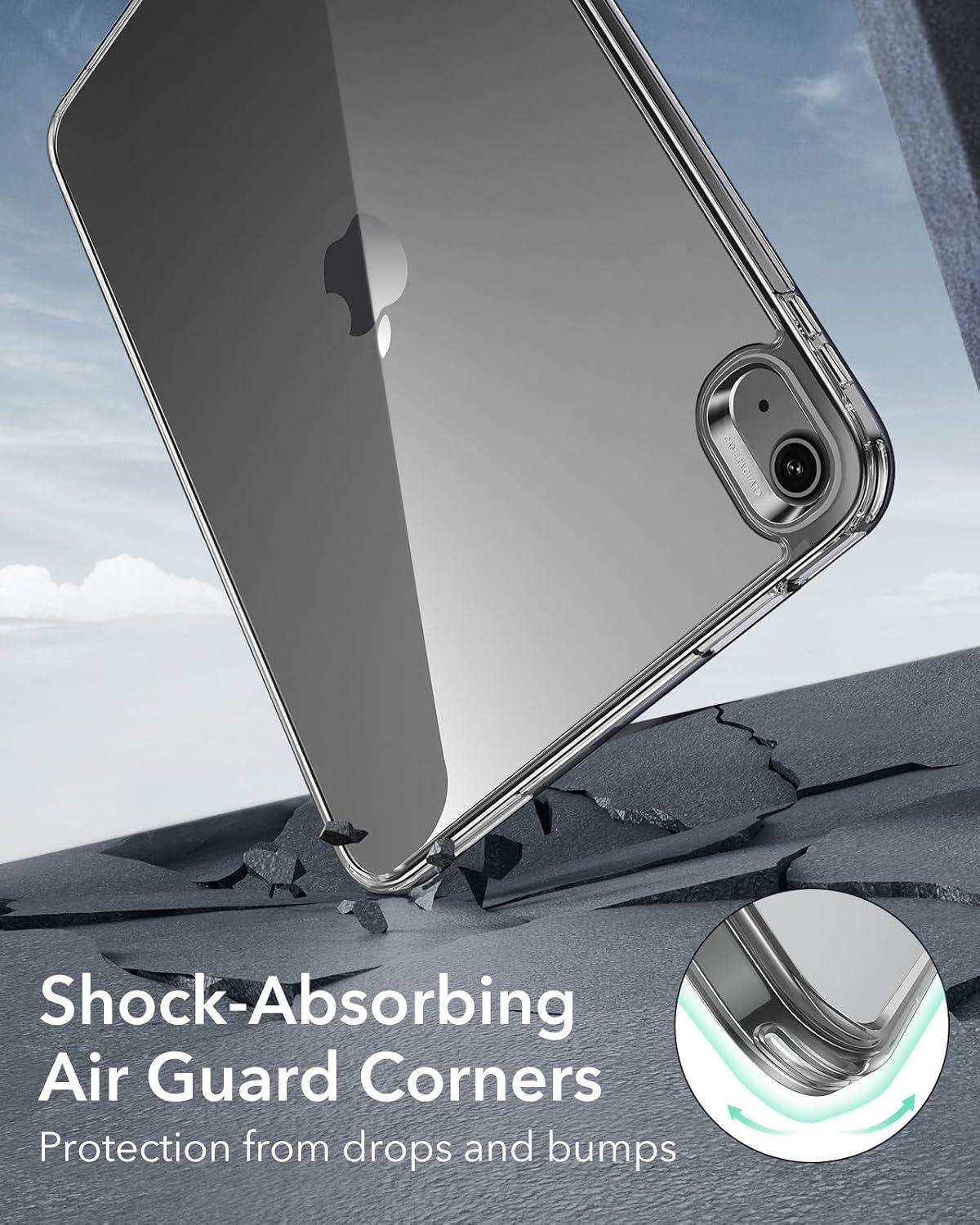 imageESR for iPad Pro 129 Case 129 inch iPad Pro case 20222021 6th5th Generation Thin and Lightweight Yellowing Resistant Hard Back Supports Pencil 2 Classic Series ClearBlack Clear