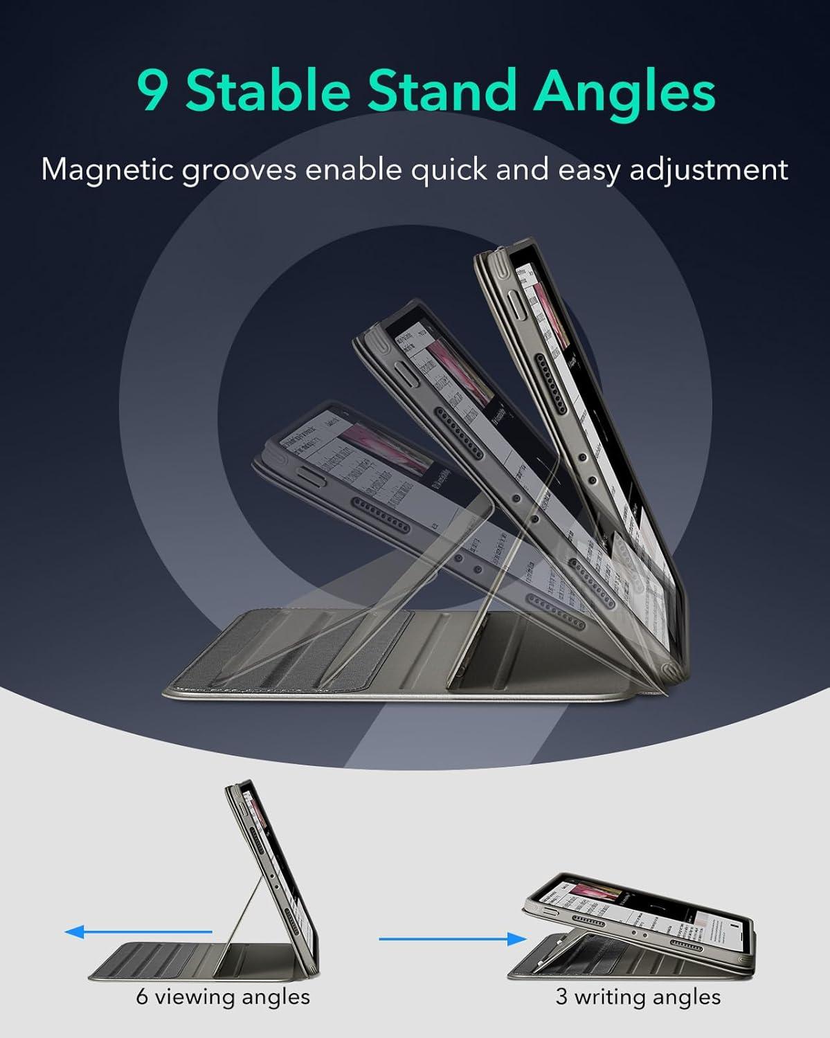 imageESR for iPad Pro 129 Case 6th5th Generation 20222021 Removable Magnetic Cover Adjustable PortraitLandscape Stand with Raised Display View 9 Standing Angles Shift Series BlackTitanium